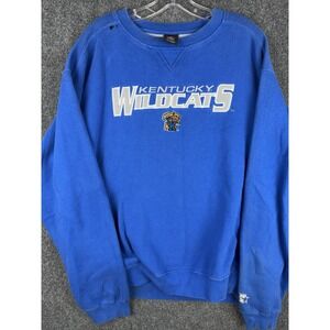 VTG Starter Kentucky Wildcats Sweatshirt Crewneck  Men Large NCAA Football Blue